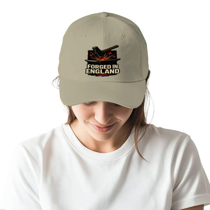 Forged in England Baseball Cap – Anvil & Hammer Graphic - Celtic Wolfwear