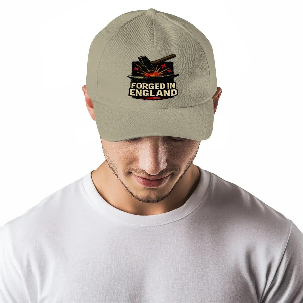 Forged in England Baseball Cap – Anvil & Hammer Graphic - Celtic Wolfwear