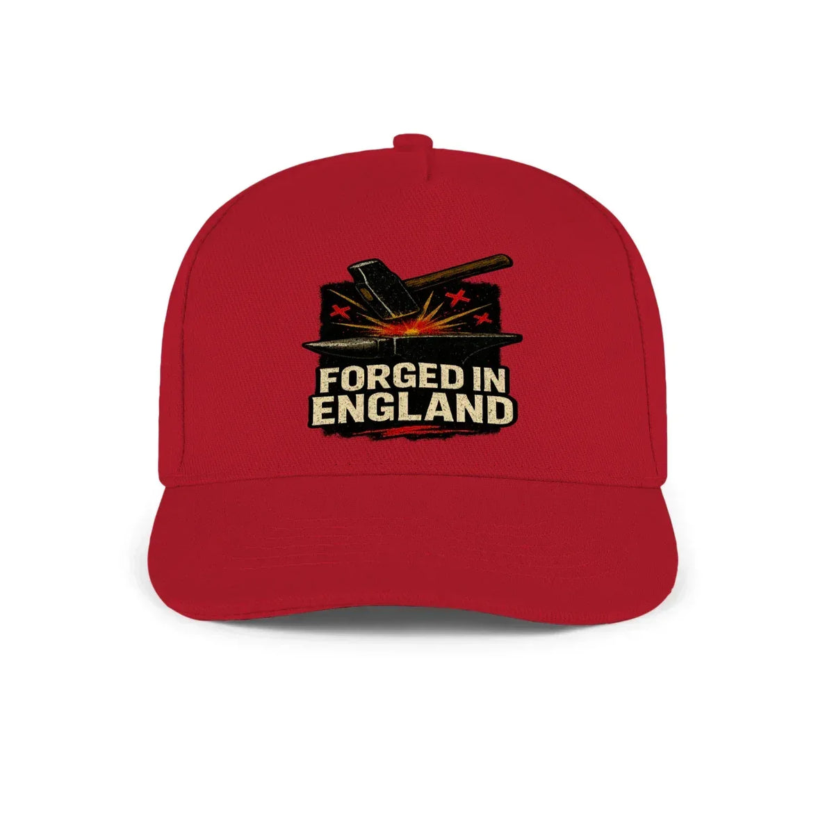 Forged in England Baseball Cap – Anvil & Hammer Graphic - Celtic Wolfwear