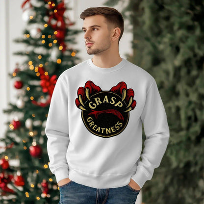 Grasp Greatness Welsh Dragon Sweatshirt – Claw Crewneck - Celtic Wolfwear