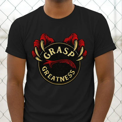 Grasp Greatness Welsh Dragon T-Shirt – Heritage Graphic Tee - Celtic Wolfwear