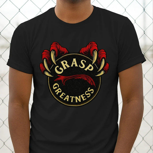 Grasp Greatness Welsh Dragon T-Shirt – Heritage Graphic Tee - Celtic Wolfwear