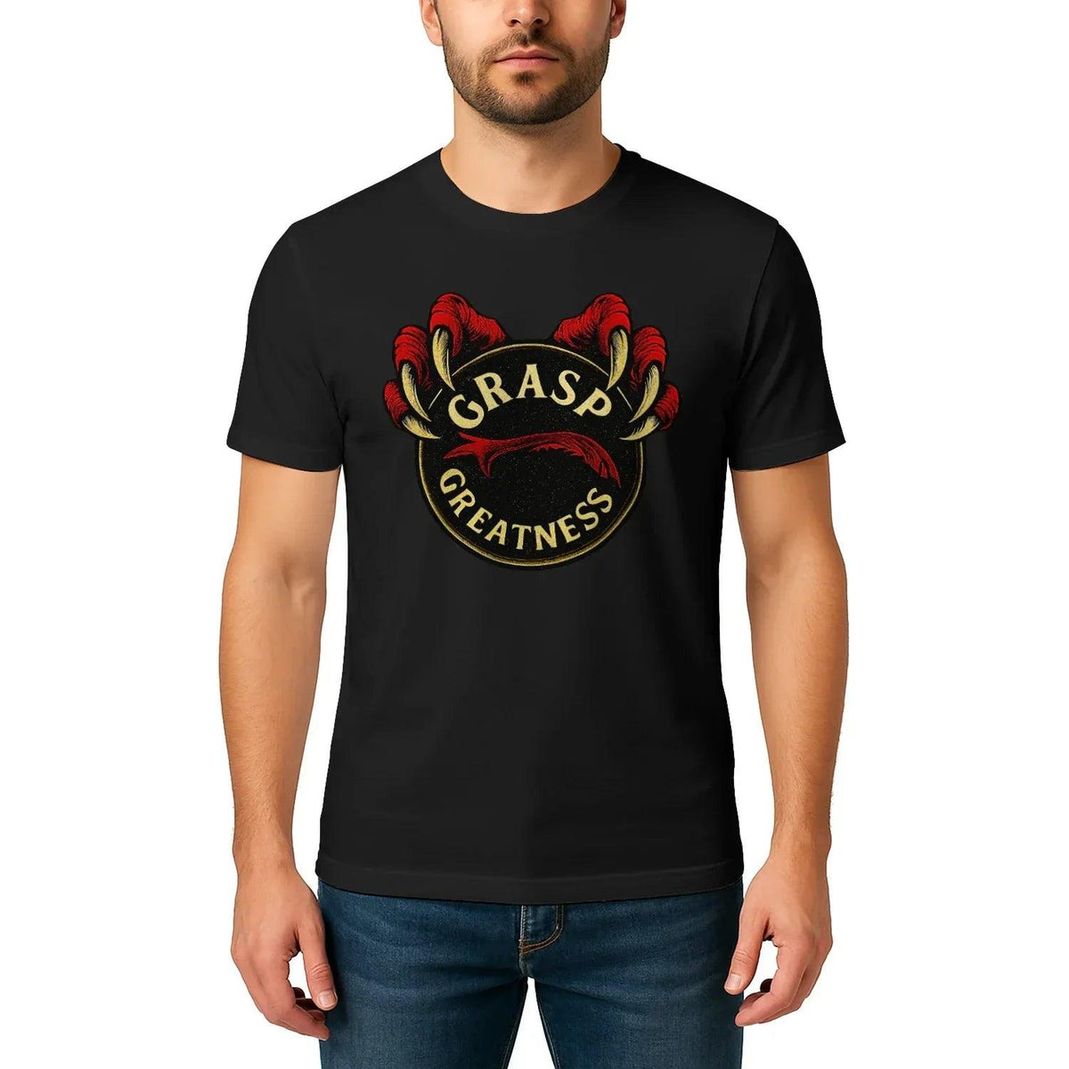 Grasp Greatness Welsh Dragon T-Shirt – Heritage Graphic Tee - Celtic Wolfwear
