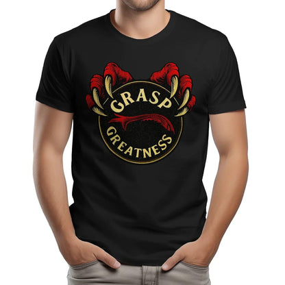 Grasp Greatness Welsh Dragon T-Shirt – Heritage Graphic Tee - Celtic Wolfwear