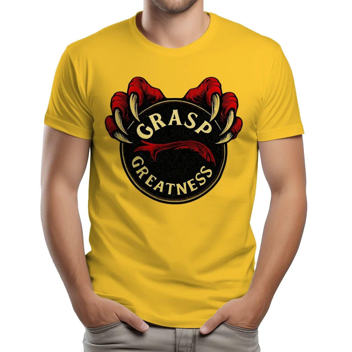Grasp Greatness Welsh Dragon T-Shirt – Heritage Graphic Tee - Celtic Wolfwear