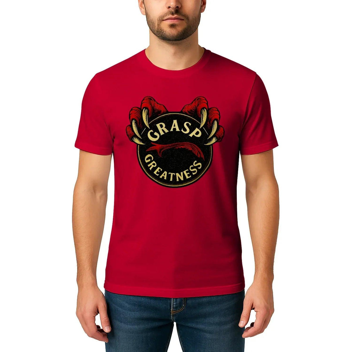 Grasp Greatness Welsh Dragon T-Shirt – Heritage Graphic Tee - Celtic Wolfwear
