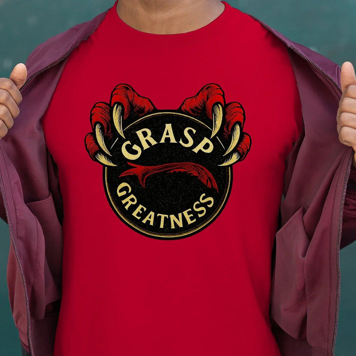Grasp Greatness Welsh Dragon T-Shirt – Heritage Graphic Tee - Celtic Wolfwear
