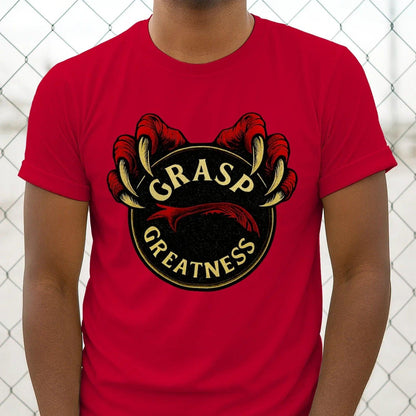 Grasp Greatness Welsh Dragon T-Shirt – Heritage Graphic Tee - Celtic Wolfwear