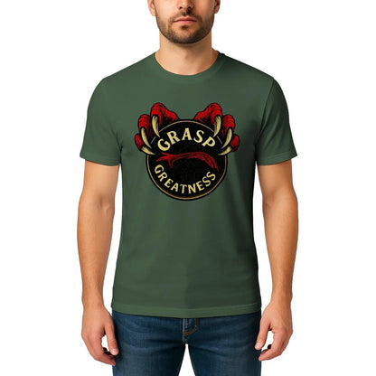 Grasp Greatness Welsh Dragon T-Shirt – Heritage Graphic Tee - Celtic Wolfwear
