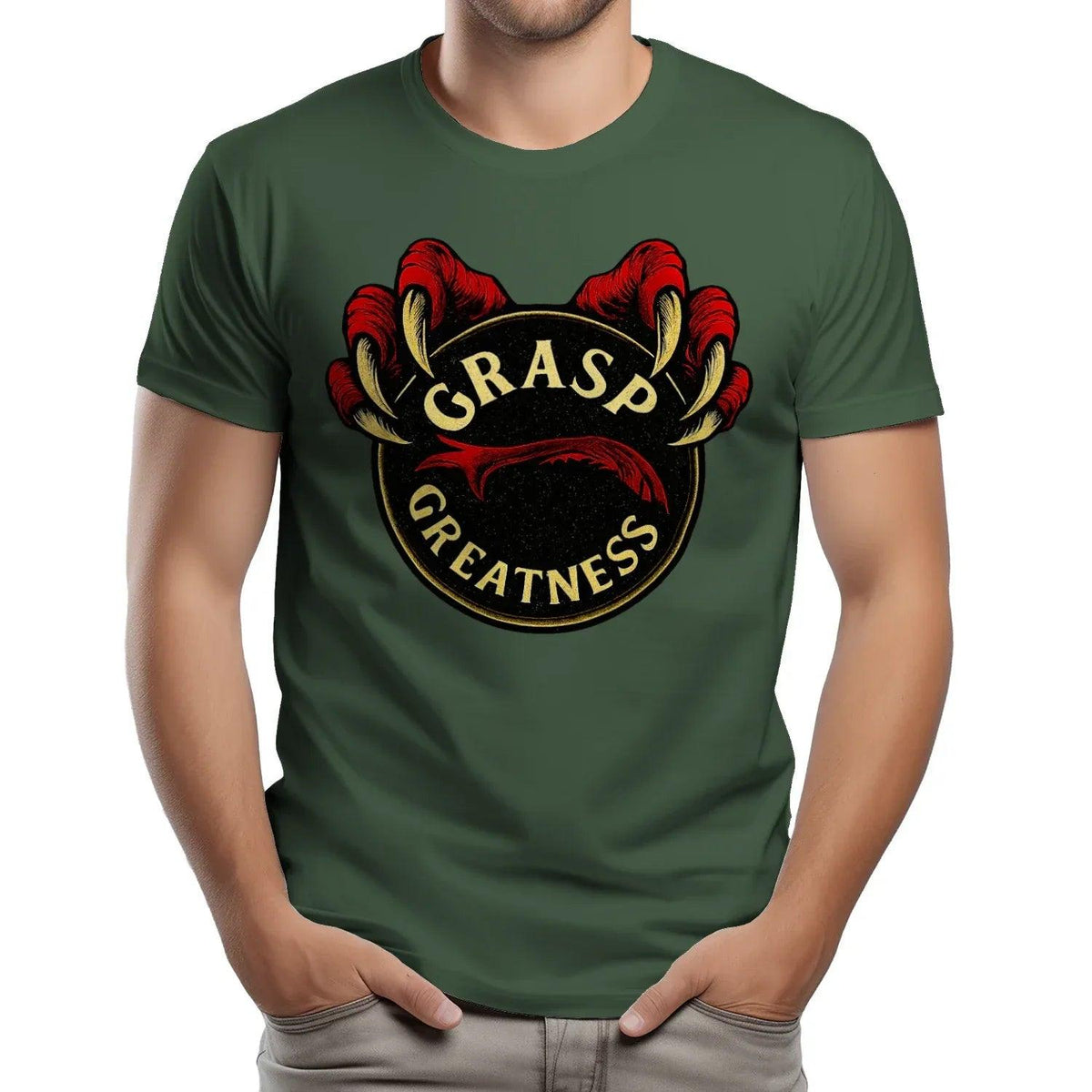 Grasp Greatness Welsh Dragon T-Shirt – Heritage Graphic Tee - Celtic Wolfwear