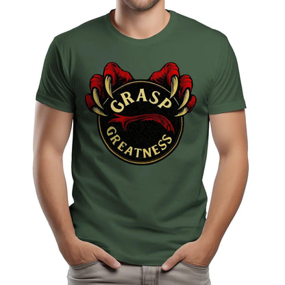 Grasp Greatness Welsh Dragon T-Shirt – Heritage Graphic Tee - Celtic Wolfwear