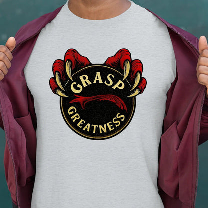 Grasp Greatness Welsh Dragon T-Shirt – Heritage Graphic Tee - Celtic Wolfwear