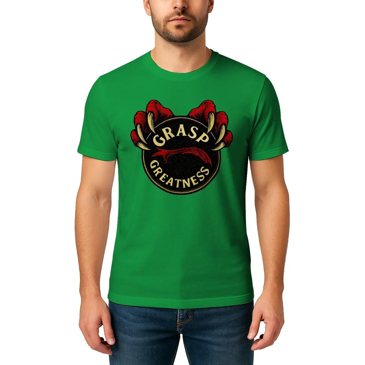 Grasp Greatness Welsh Dragon T-Shirt – Heritage Graphic Tee - Celtic Wolfwear
