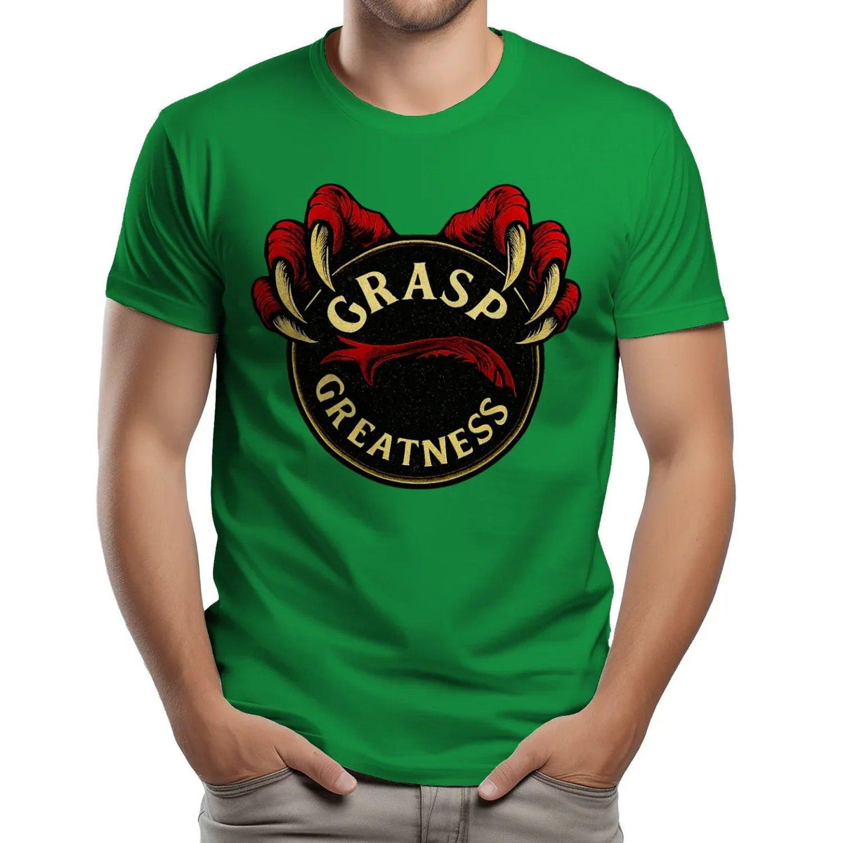 Grasp Greatness Welsh Dragon T-Shirt – Heritage Graphic Tee - Celtic Wolfwear