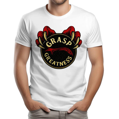 Grasp Greatness Welsh Dragon T-Shirt – Heritage Graphic Tee - Celtic Wolfwear