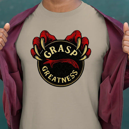 Grasp Greatness Welsh Dragon T-Shirt – Heritage Graphic Tee - Celtic Wolfwear