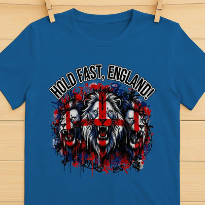 Hold Fast England Triple Lion T-Shirt – Street Graphic - Celtic Wolfwear