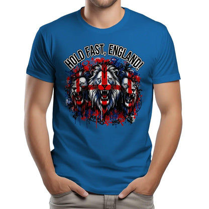 Hold Fast England Triple Lion T-Shirt – Street Graphic - Celtic Wolfwear