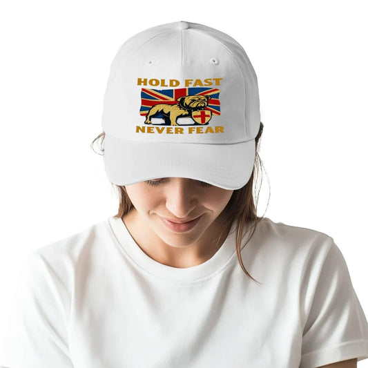 Hold Fast Never Fear Royal Lion England Baseball Cap - Celtic Wolfwear