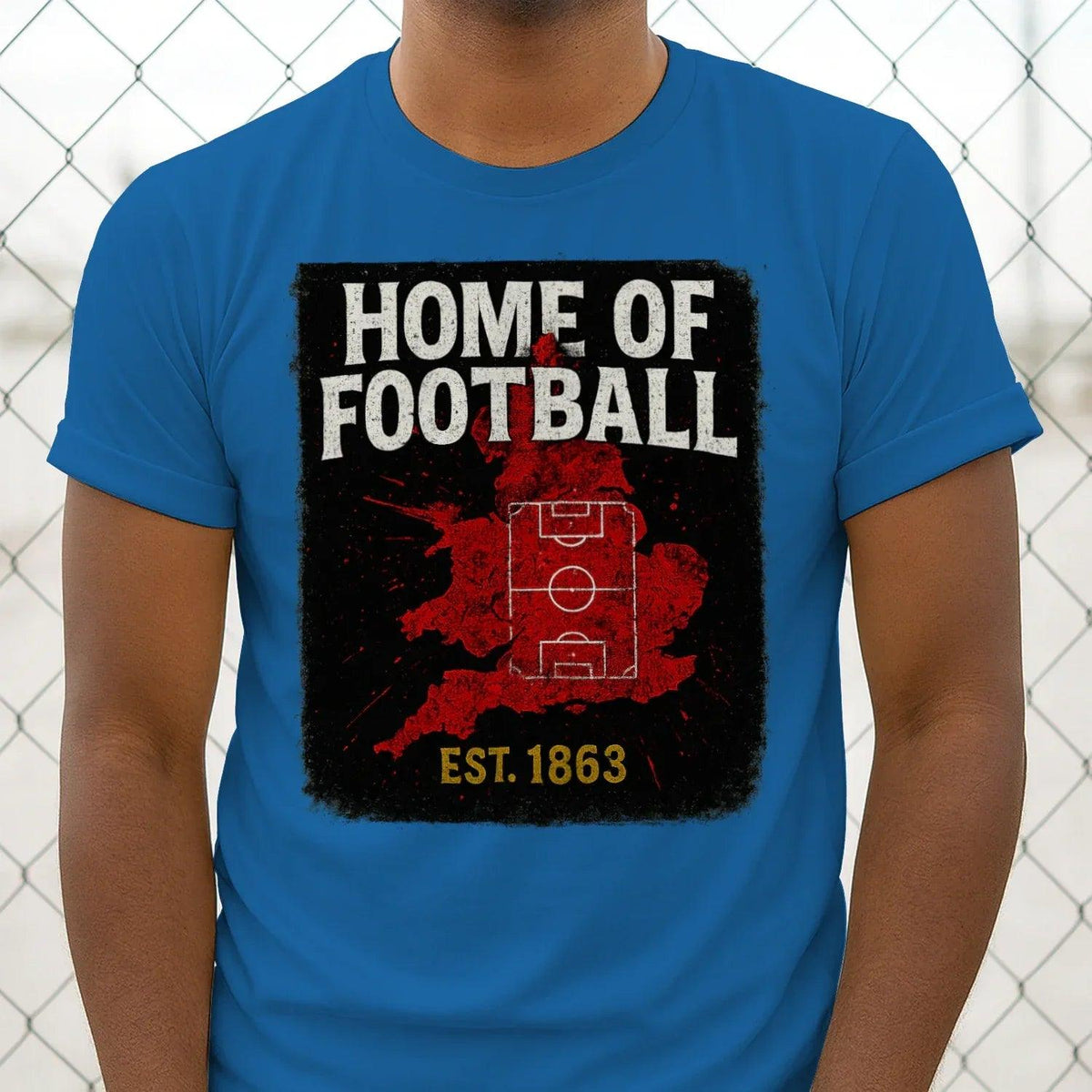 Home of Football 1863 England T-Shirt – Heritage Graphic Tee - Celtic Wolfwear