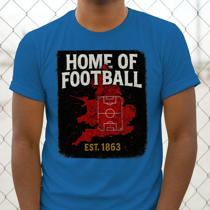 Home of Football 1863 England T-Shirt – Heritage Graphic Tee - Celtic Wolfwear