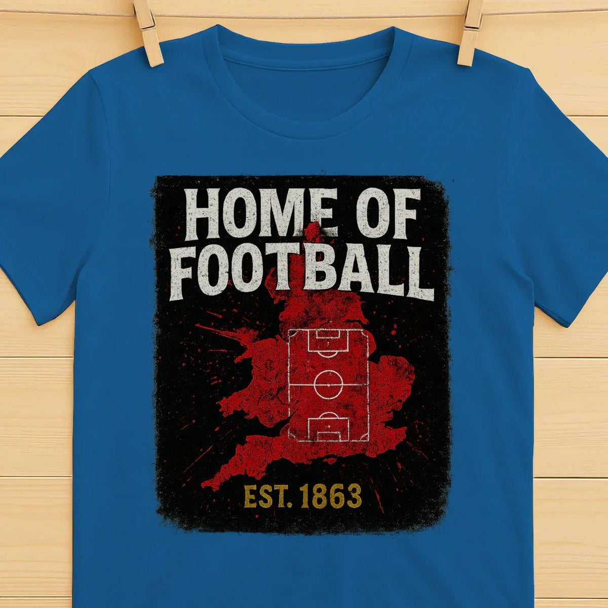 Home of Football 1863 England T-Shirt – Heritage Graphic Tee - Celtic Wolfwear