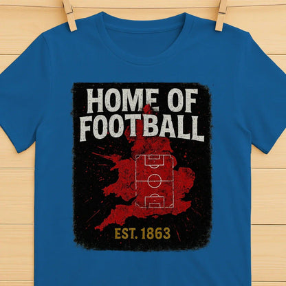 Home of Football 1863 England T-Shirt – Heritage Graphic Tee - Celtic Wolfwear