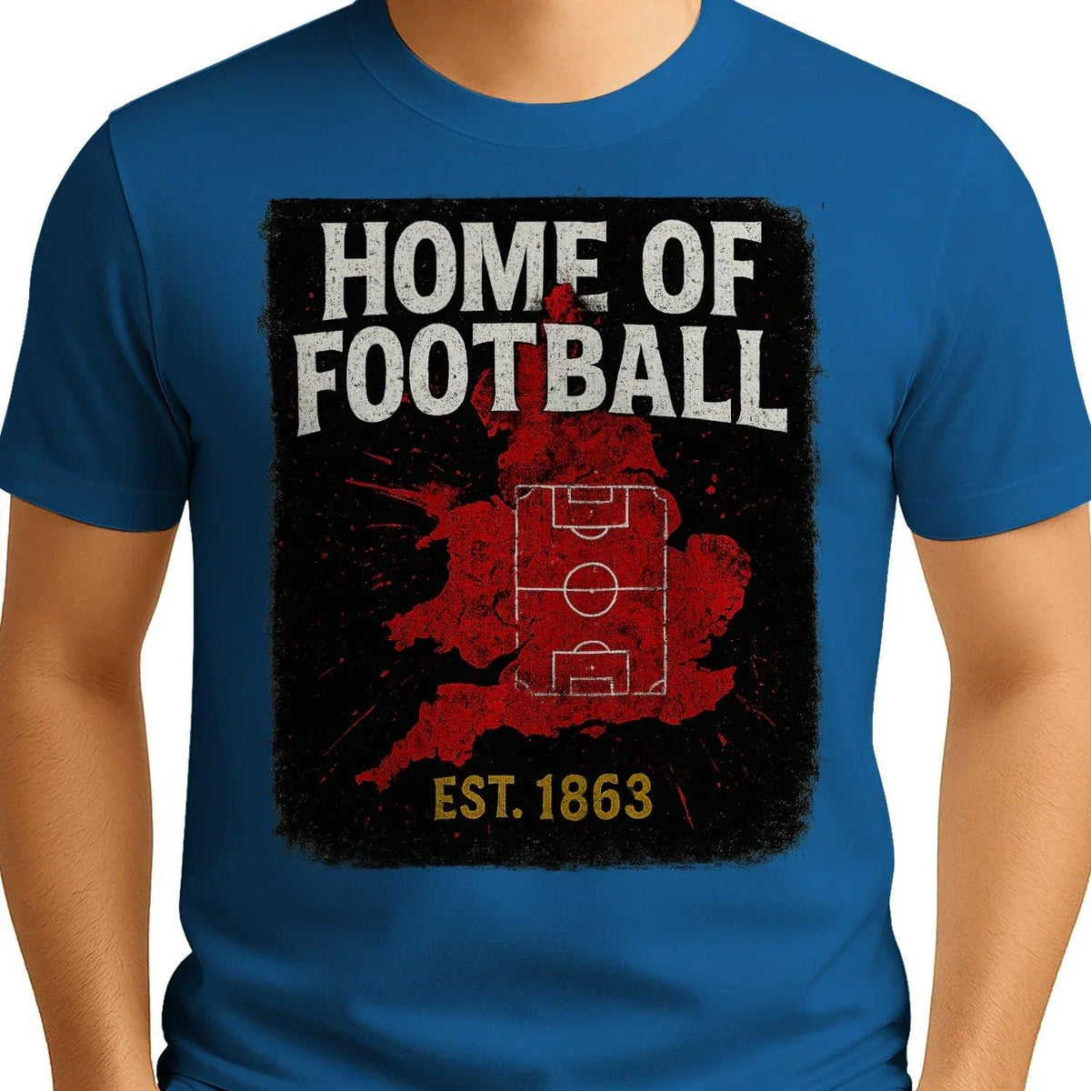 Home of Football 1863 England T-Shirt – Heritage Graphic Tee - Celtic Wolfwear
