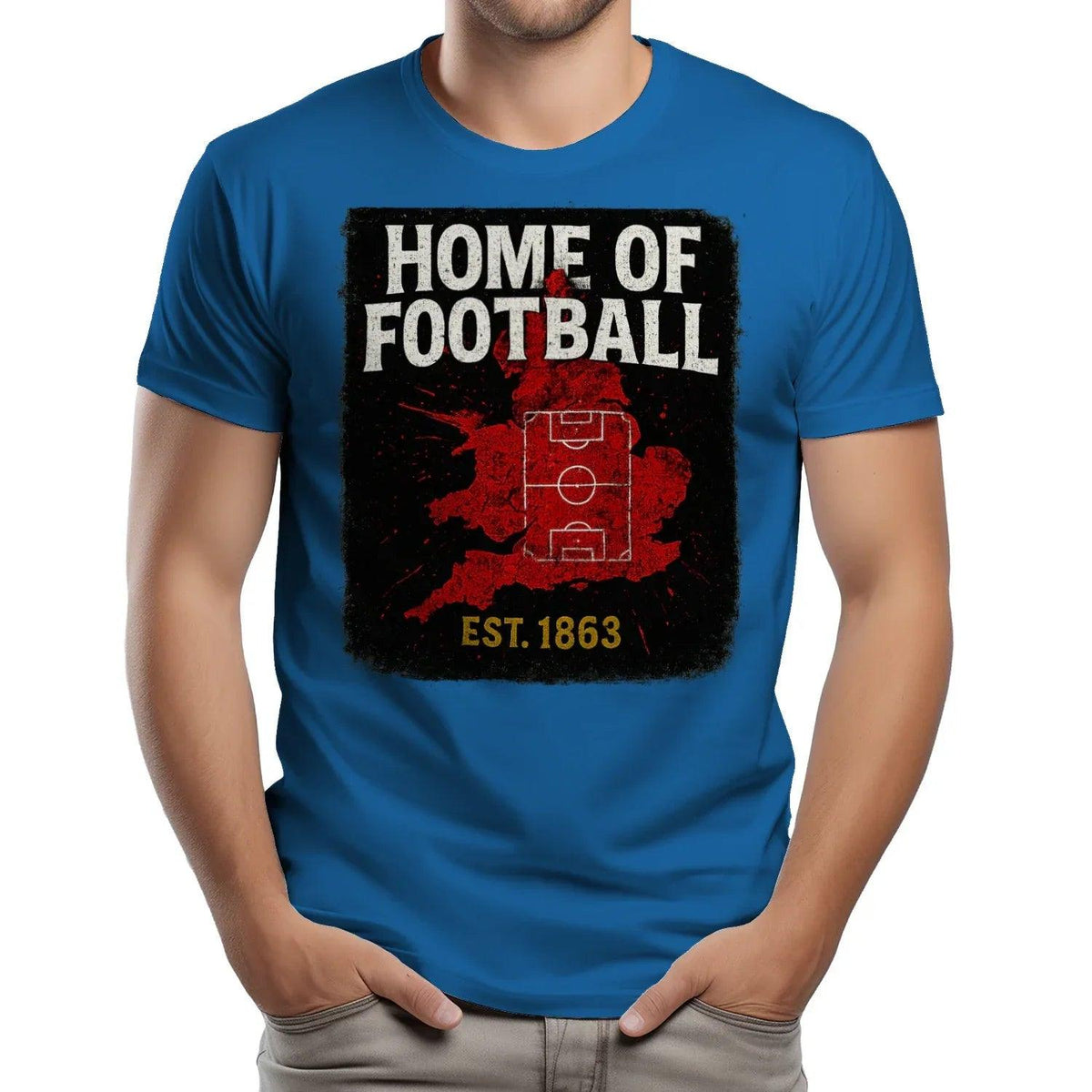 Home of Football 1863 England T-Shirt – Heritage Graphic Tee - Celtic Wolfwear