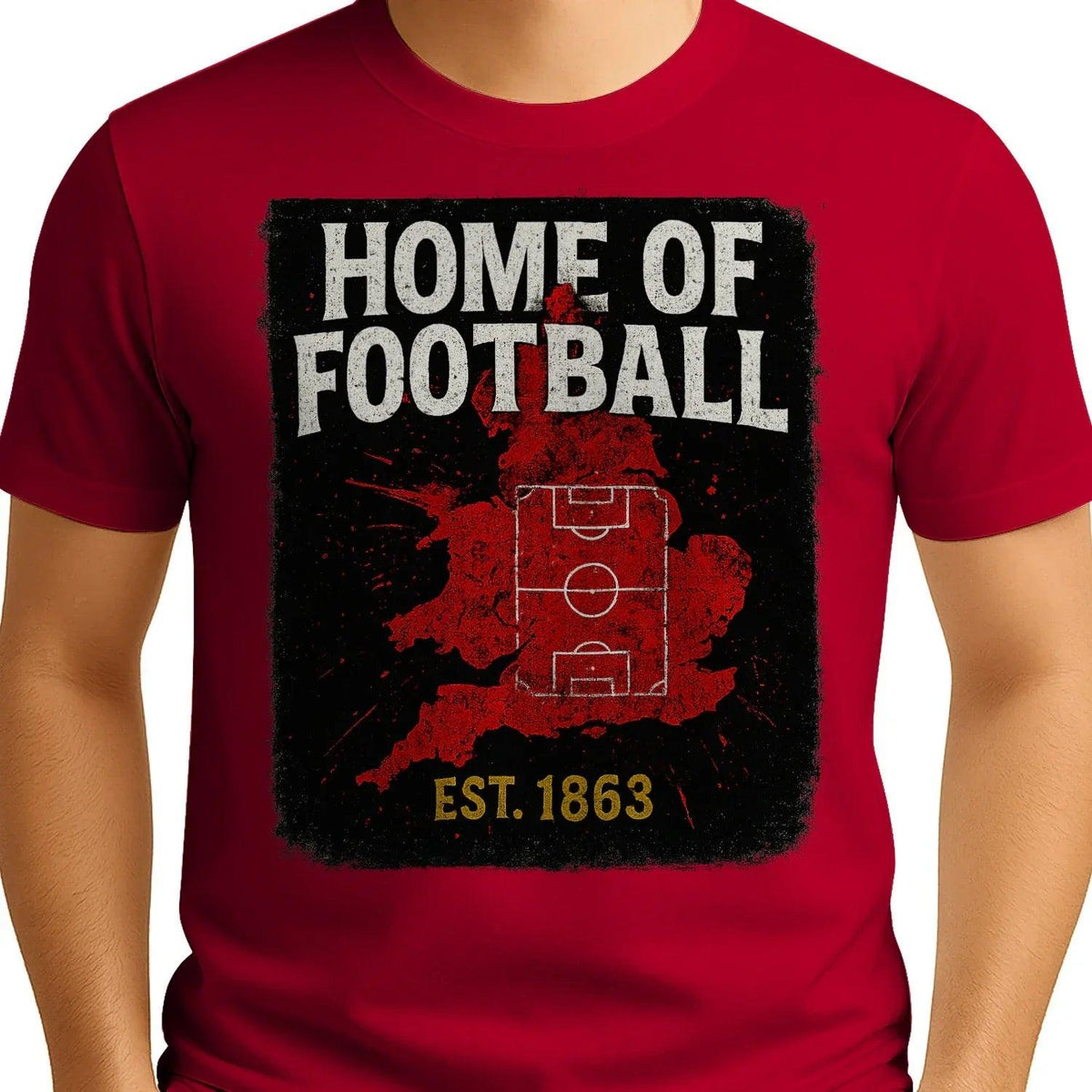 Home of Football 1863 England T-Shirt – Heritage Graphic Tee - Celtic Wolfwear