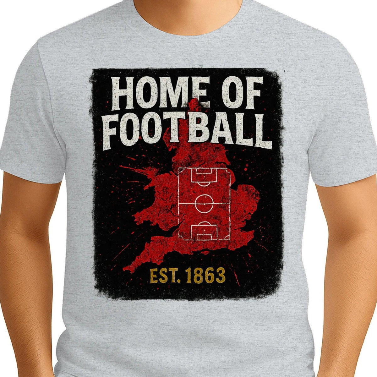Home of Football 1863 England T-Shirt – Heritage Graphic Tee - Celtic Wolfwear