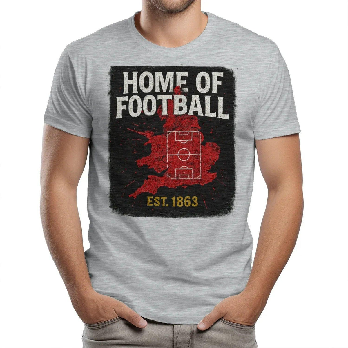 Home of Football 1863 England T-Shirt – Heritage Graphic Tee - Celtic Wolfwear