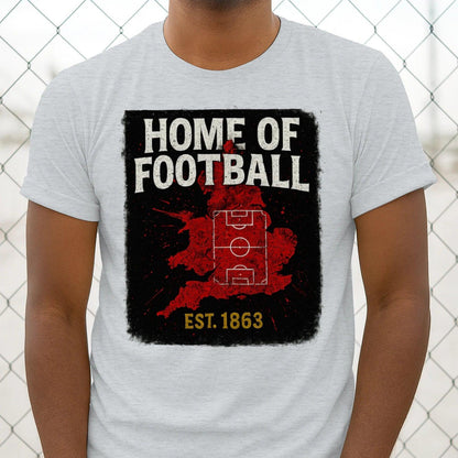 Home of Football 1863 England T-Shirt – Heritage Graphic Tee - Celtic Wolfwear