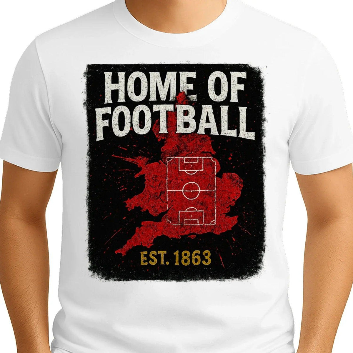 Home of Football 1863 England T-Shirt – Heritage Graphic Tee - Celtic Wolfwear