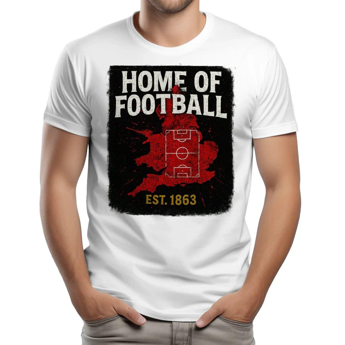 Home of Football 1863 England T-Shirt – Heritage Graphic Tee - Celtic Wolfwear