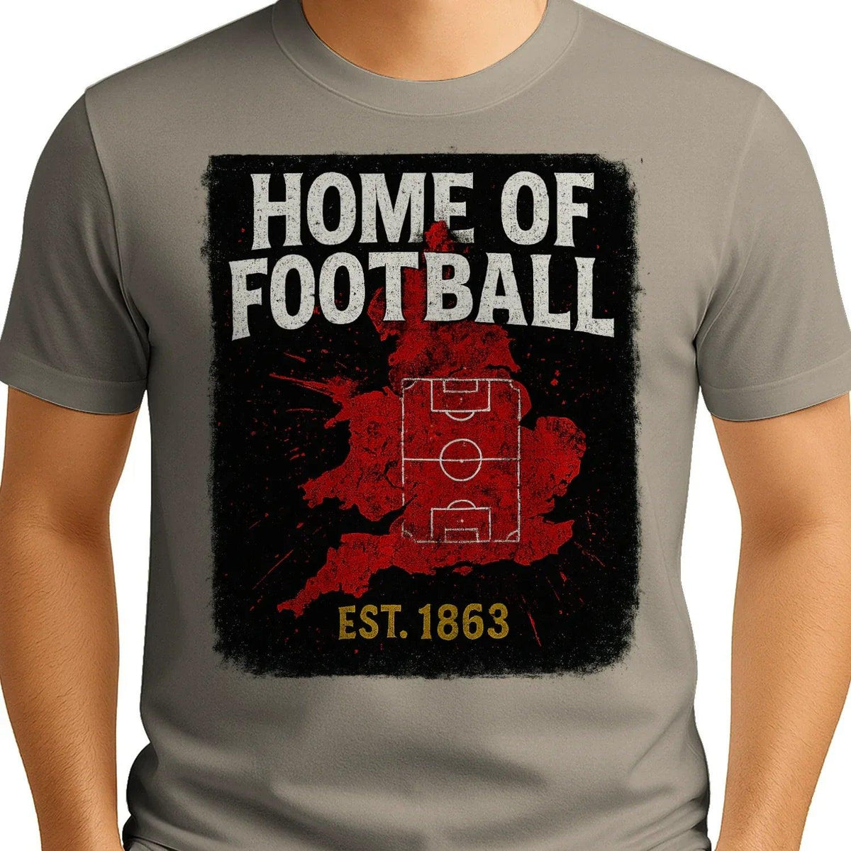 Home of Football 1863 England T-Shirt – Heritage Graphic Tee - Celtic Wolfwear