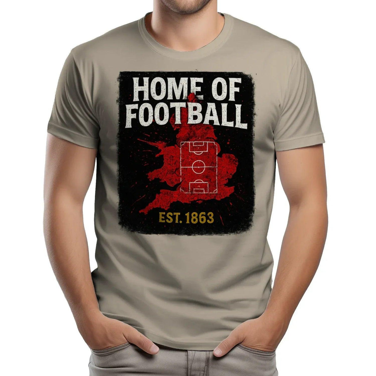 Home of Football 1863 England T-Shirt – Heritage Graphic Tee - Celtic Wolfwear