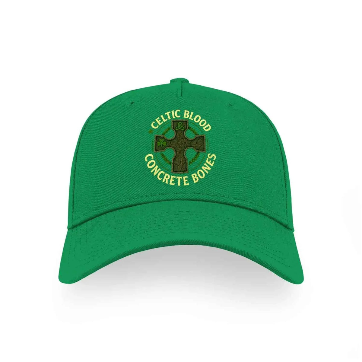Irish 5-Panel Cap - Blood Concrete Bones Adjustable Fit - Celtic Wolfwear