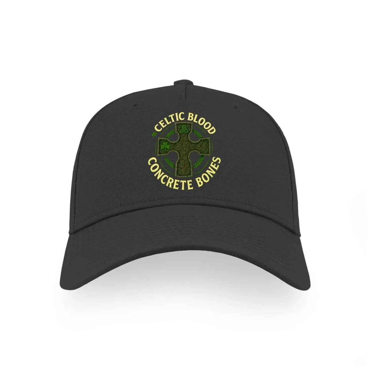 Irish 5-Panel Cap - Blood Concrete Bones Adjustable Fit - Celtic Wolfwear