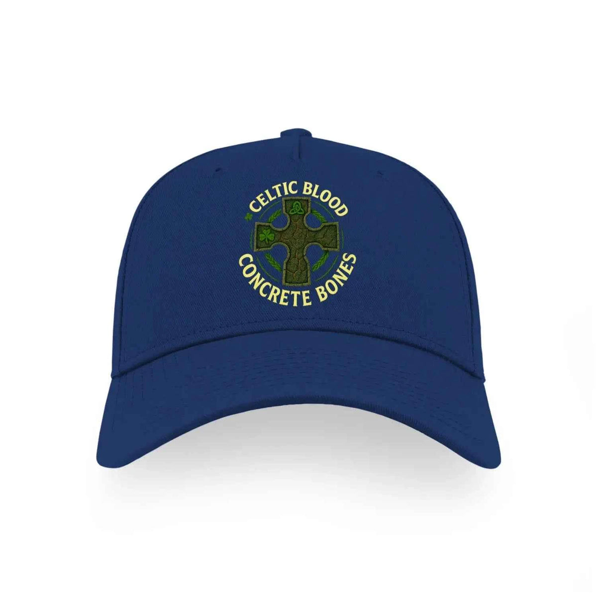 Irish 5-Panel Cap - Blood Concrete Bones Adjustable Fit - Celtic Wolfwear