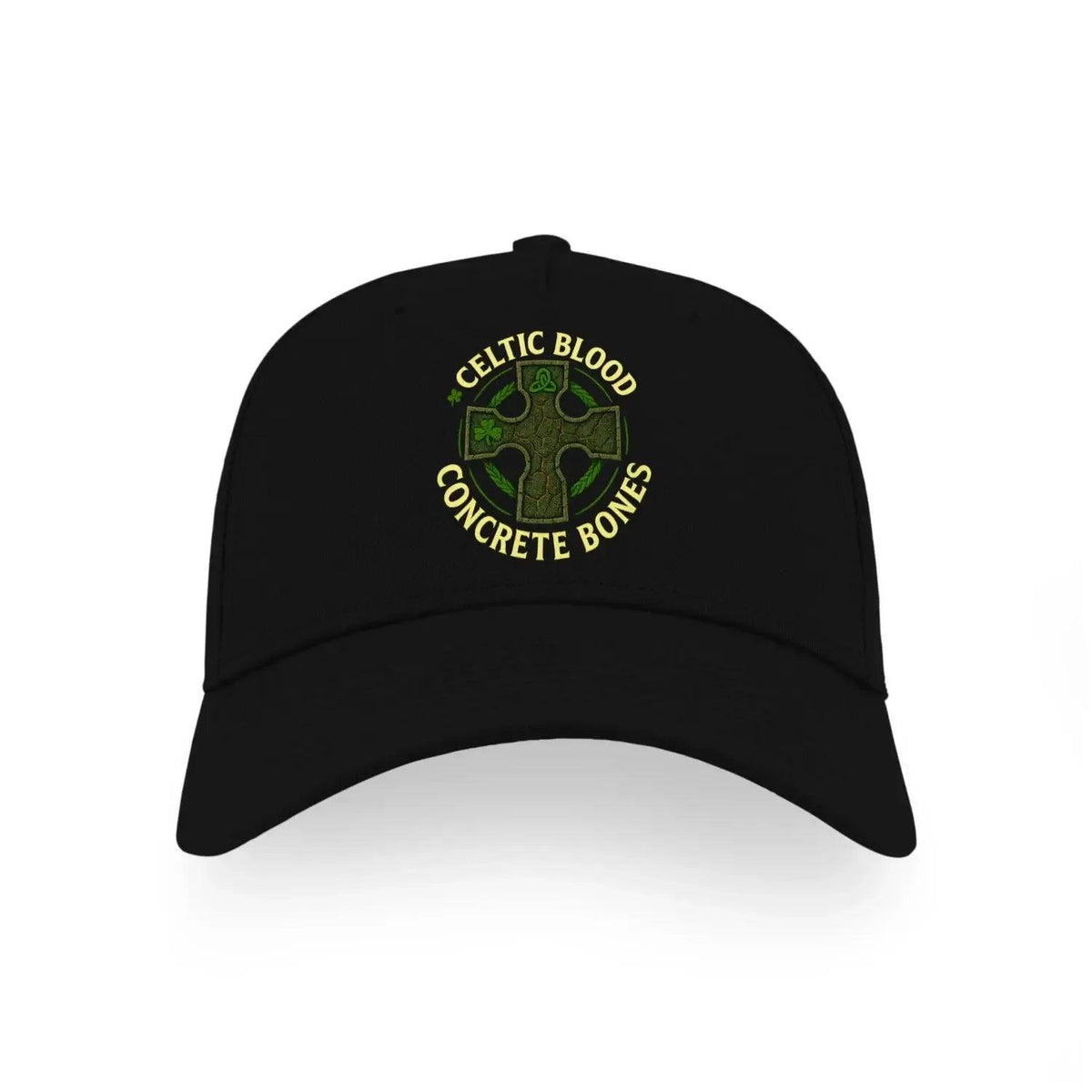 Irish 5-Panel Cap - Blood Concrete Bones Adjustable Fit - Celtic Wolfwear