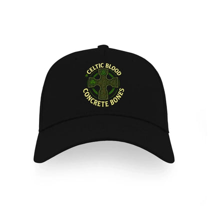 Irish 5-Panel Cap - Blood Concrete Bones Adjustable Fit - Celtic Wolfwear