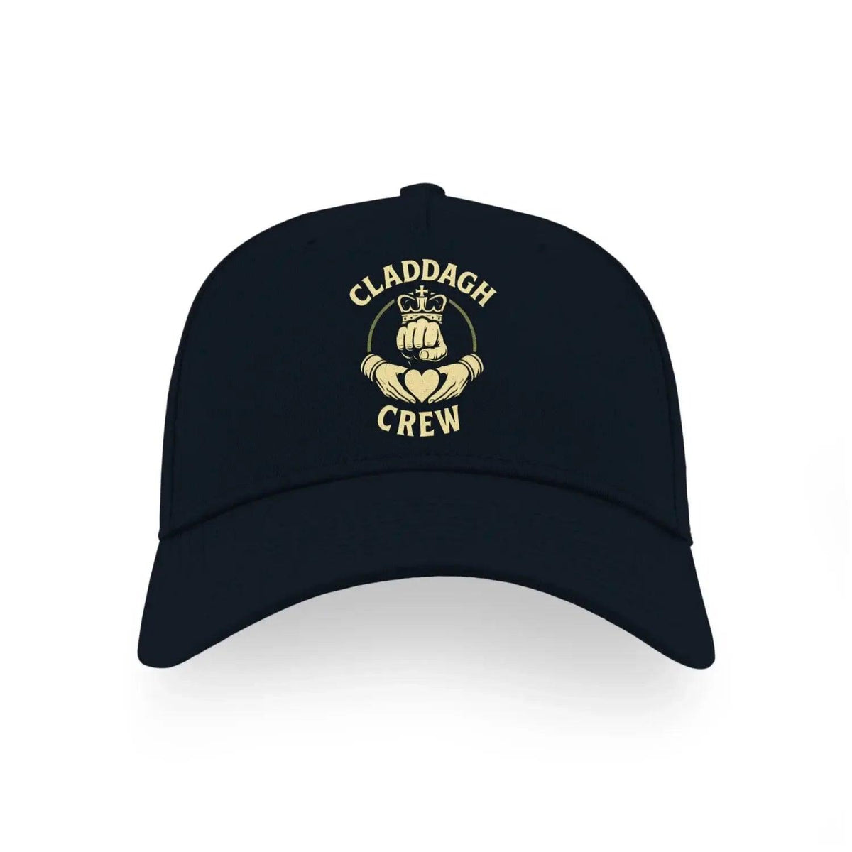Irish 5-Panel Cap - Claddagh Crew, Adjustable Headwear - Celtic Wolfwear