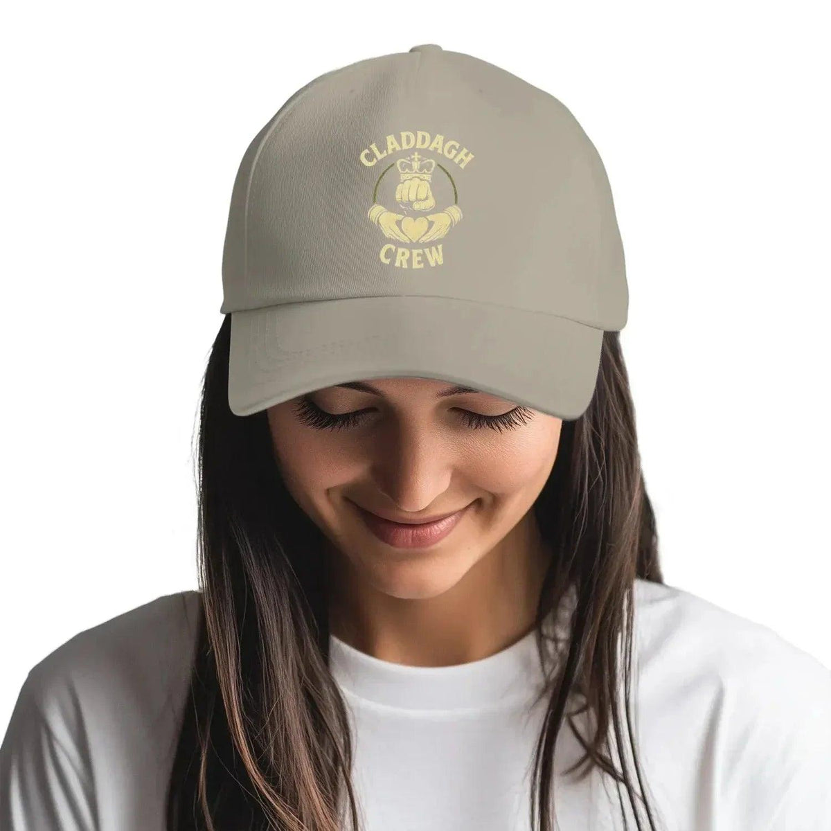 Irish 5-Panel Cap - Claddagh Crew, Adjustable Headwear - Celtic Wolfwear