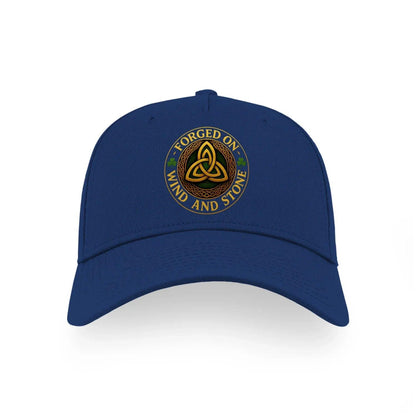 Irish 5-Panel Cap - Forged on Wind and Stone Adjustable - Celtic Wolfwear