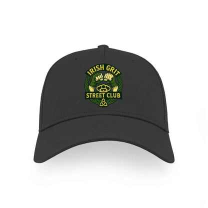 Irish 5-Panel Cap - Grit Street Club, Matchday Headwear - Celtic Wolfwear