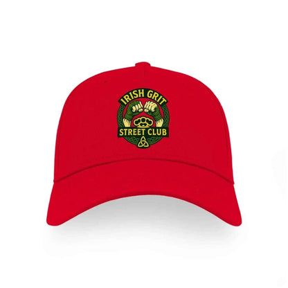 Irish 5-Panel Cap - Grit Street Club, Matchday Headwear - Celtic Wolfwear