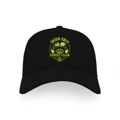 Irish 5-Panel Cap - Grit Street Club, Matchday Headwear - Celtic Wolfwear