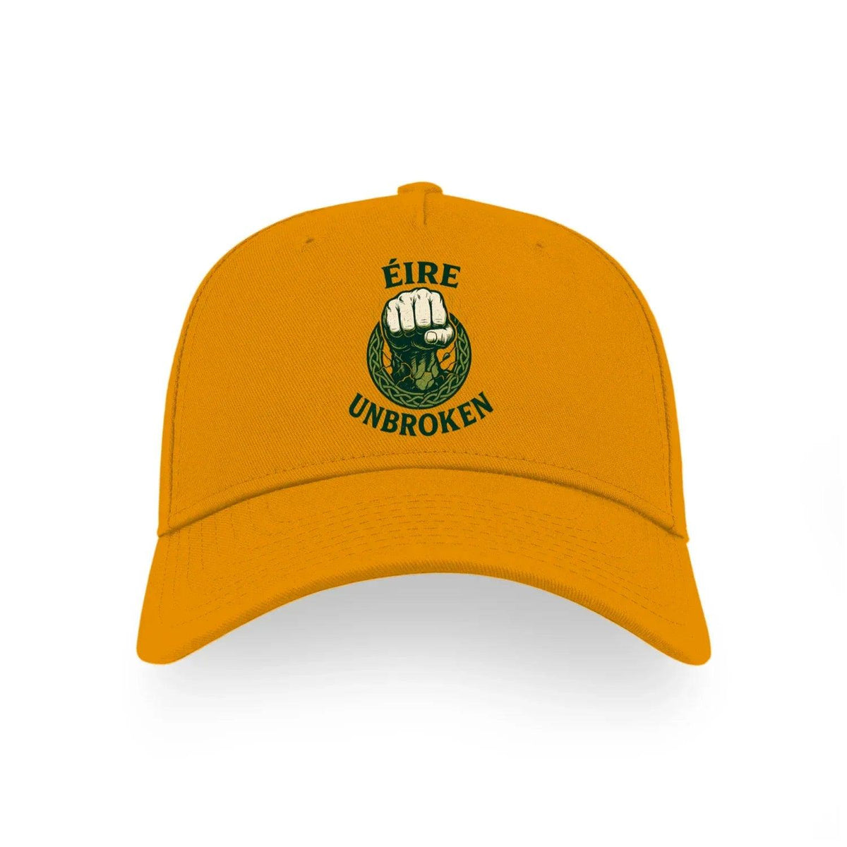 Irish 5-Panel Cap - Éire Unbroken, Adjustable Headwear - Celtic Wolfwear