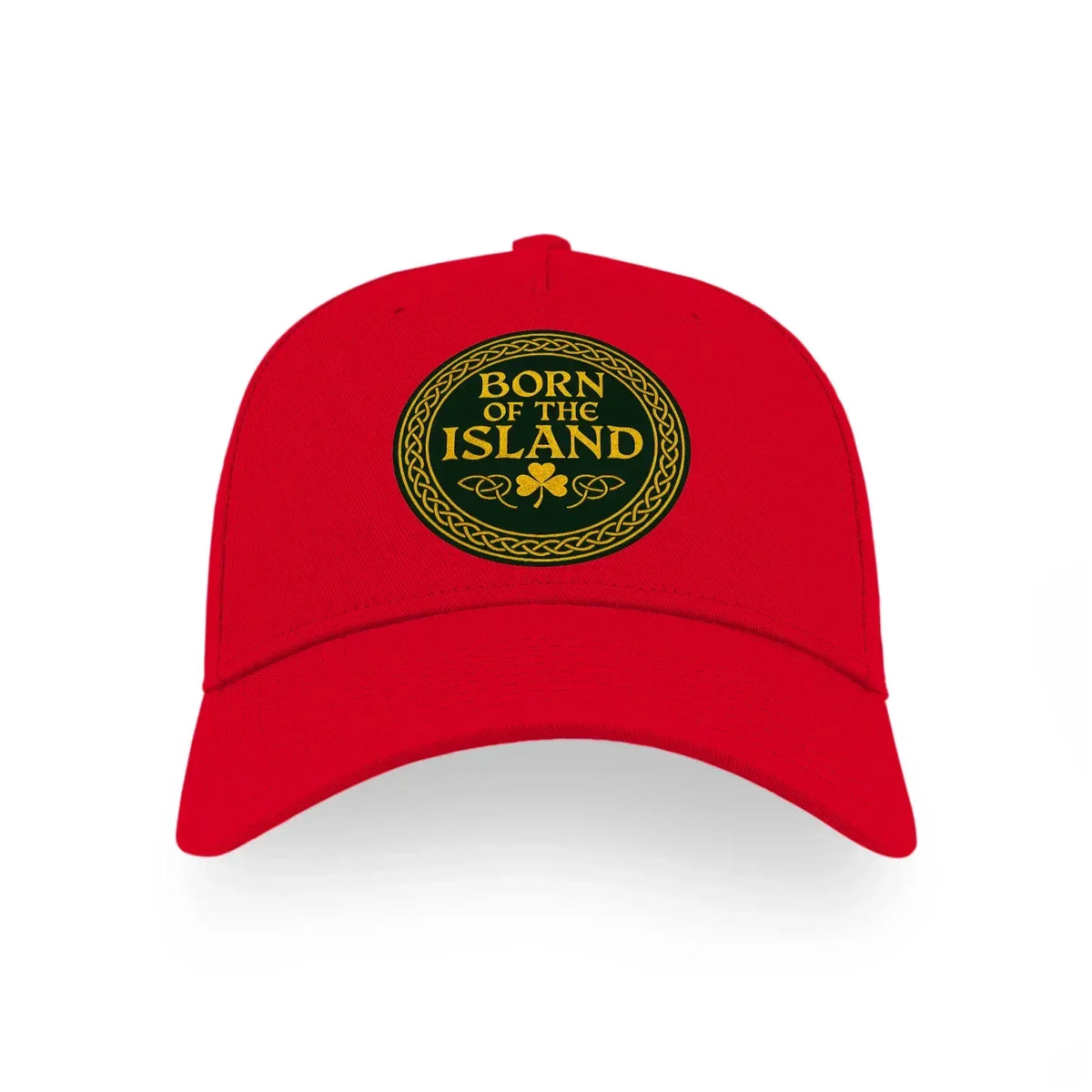 Irish Baseball Cap - Born of the Island, Adjustable Fit - Celtic Wolfwear